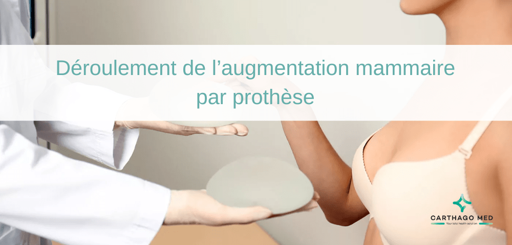 déroulement de l'augmentation mammaire